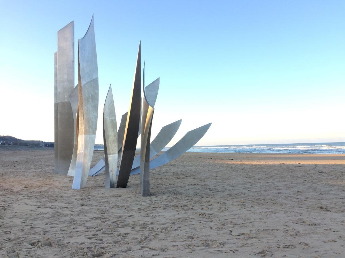 Les Chambres D'Omaha Beach Etablissement Avec Deux Chambres D'Hotes, Petit-Dejeuner Compris Fait-Maison Et Produits Locaux В'єрвіль-сюр-Мер Екстер'єр фото